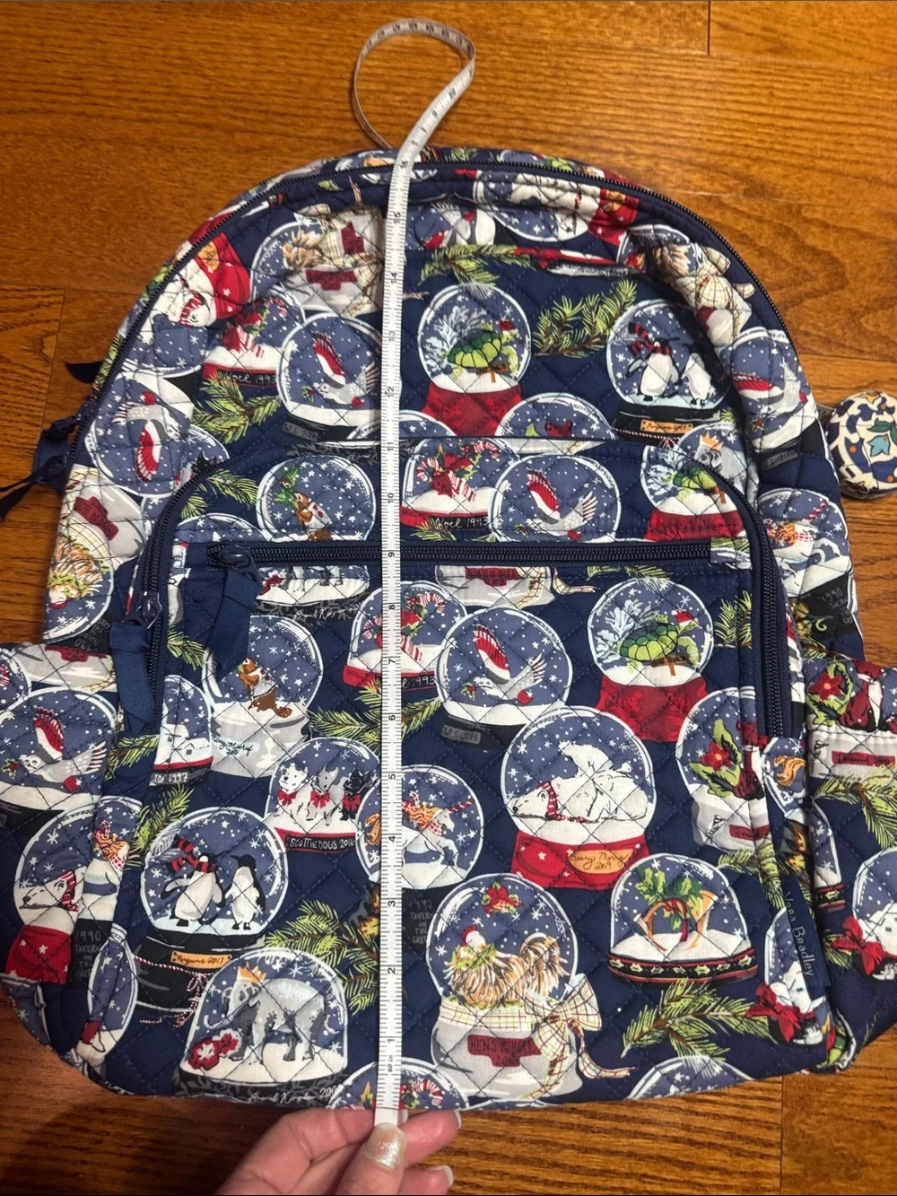 Vera Bradley Campus backpack Quilted Snow Globe motif Print - Picture 5 of 11
